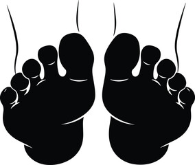 Black and white illustration of two Siberian Husky dogs standing and facing each other, domestic pet animal icons, isolated set, © Empowerment angle 