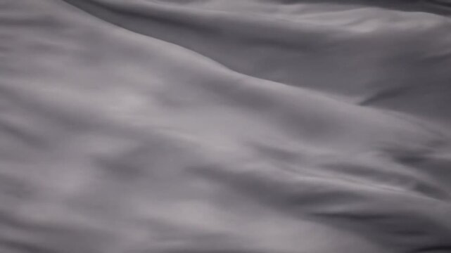 Gray fabric texture with smooth folds and creases