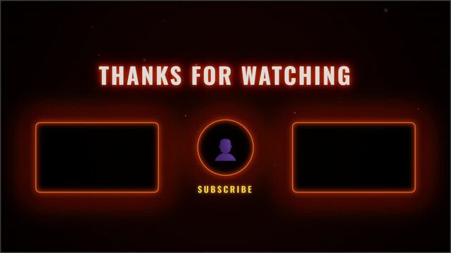A captivating animation featuring glowing rectangular frames and a central profile icon, displayed on a dark background