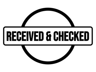 RECEIVED and CHECKED
Submission Review Stamp for Successful Inspection and Validation