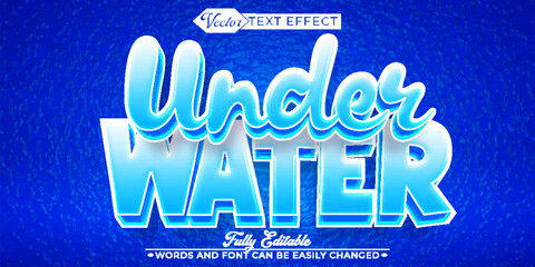  Under Water Ocean Deep Sea Marine Life Vector Fully Editable Smart Object Text Effect © Anka Design
