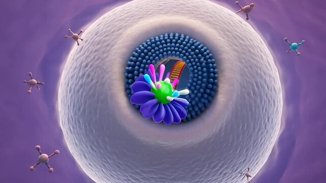 Microscopic Cell Biology: Medical Research & Pharmaceutical Development Visuals