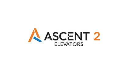 Ascent 2 Elevators Logo - Modern Corporate Brand Identity