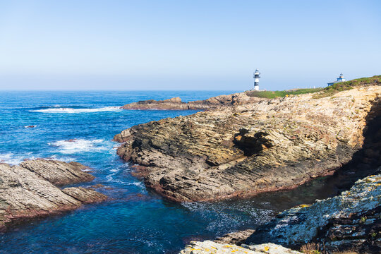 Lighthouses on Pancha Island, Ribadeo,Galicia, Spain