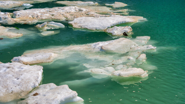 Crystal-clear Edith Cavell Lake in Jasper National Park, a serene natural retreat