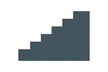 Fototapeta premium Staircase Silhouette: A minimalist illustration of a staircase, ascending in steps, creating a sense of progression and forward motion.