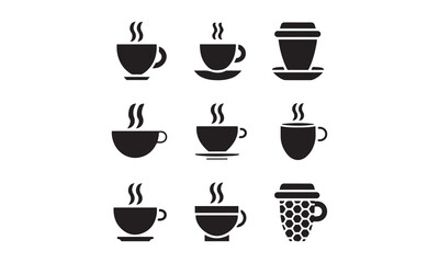 Fototapeta premium coffee cup icons
