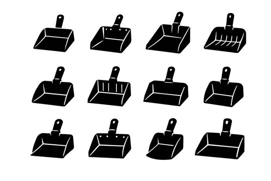 Style simple vector utility debris form icon image waste generation trash durable