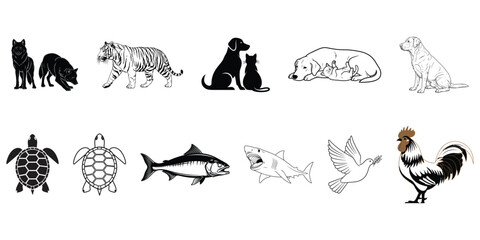Animal alphabet illustration © NAZMA