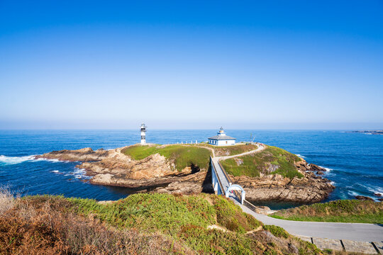 Lighthouses on Pancha Island, Ribadeo,Galicia, Spain