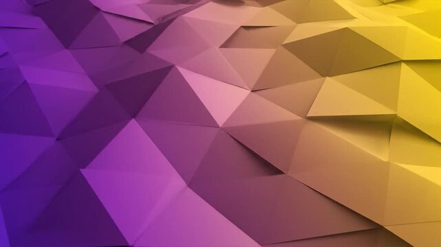 Abstract geometric background with purple and yellow gradient colors