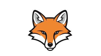 Stylized Fox Head Logo Icon Vector Art