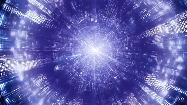 Mystical journey through cosmic data streams: A captivating visualization of digital convergence and abstract realities