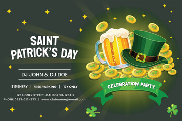 Saint Patrick;s Day banner Poster Flyer Illustration , St patrick's Day 