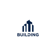 Modern Minimalist Building Logo Design