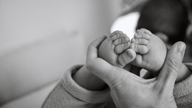 Foto scattata ai piedi di un neonato.