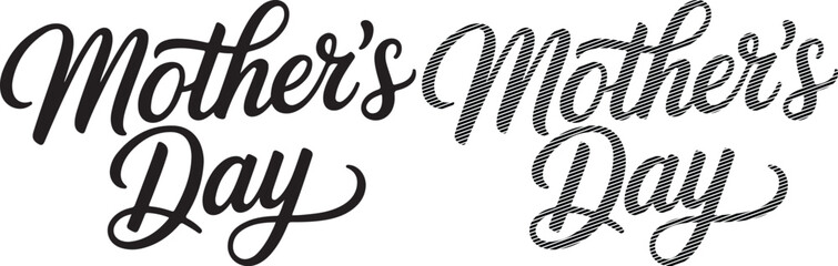 Mothers Day Greeting Card Isolated on White