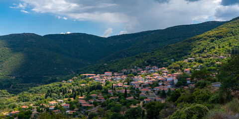 Andritsaina village view in Arcadia, Greece