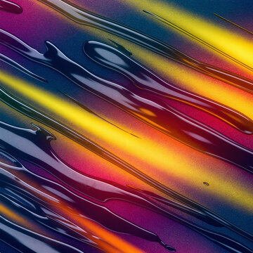 Abstract colorful rainbow background with bright flowing lines and vibrant light patte