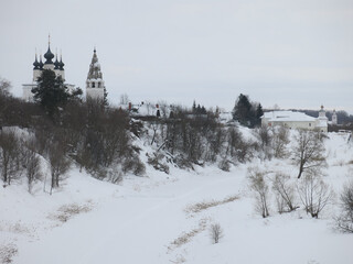 winter panorama of the Russian city Suzdal © Lumatis