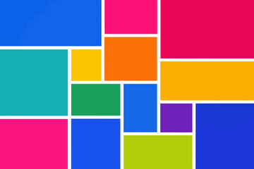 Diseño modular abstracto y colorido © Daniel