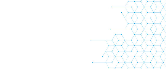  Vector digital geometric hexagonal dots and lines elements medical technology abstract © AJ Unick Creator