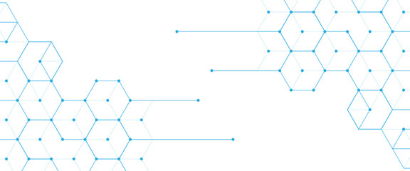  Vector digital geometric hexagonal dots and lines elements medical technology abstract © AJ Unick Creator