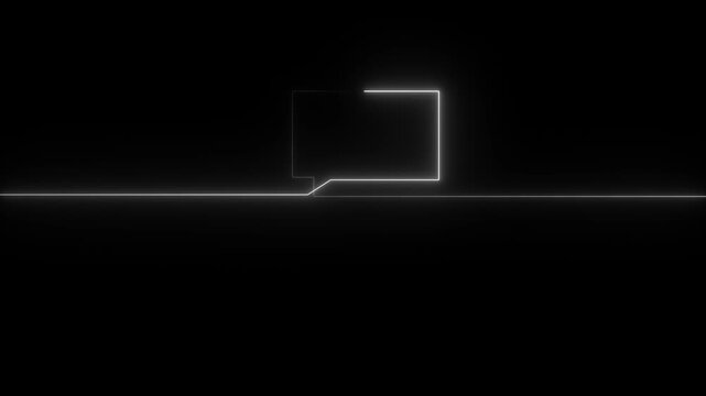 Monitor, computer display neon sign. Bright glowing symbol . Abstract neon monitor icon .