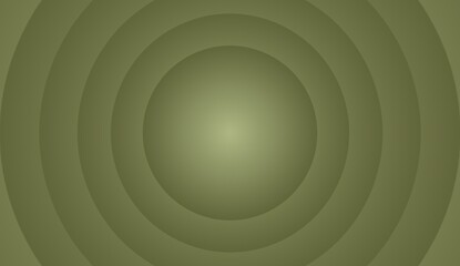 Obraz premium Abstract sage green concentric circles background with smooth gradient and soft radial depth effect