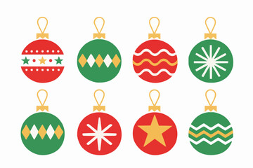 Simple Holiday Ornaments Set