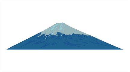 Fototapeta premium Illustration of a snow-capped mountain landscape