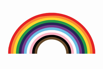 Obraz premium Simple Rainbow Design Element