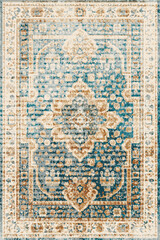Fototapeta premium Persian traditional printed Carpet with trending colors and texture in high resolution 