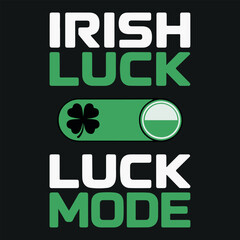 Naklejka premium Irish Luck Toggle Switch Vector Illustration flat design