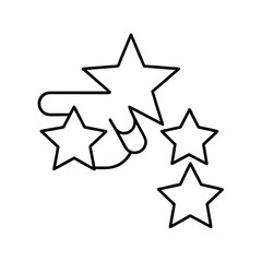 Obraz premium Hand presenting stars for recognition and positive customer experience