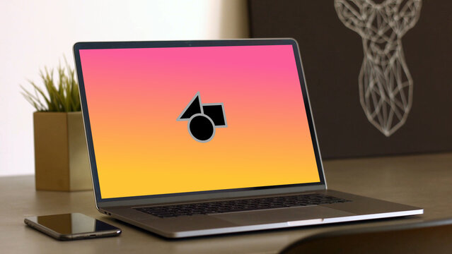 Laptop 11 Target &ndash; High Detail Notebook Screen Presentation, Modern Desktop Display Animation, Website and App UI UX Interface Showcase Template