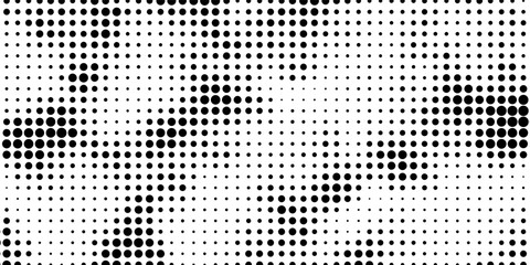 Halftone overlay resembling macro view leaf structure. Green dot texture. Vector banner for design and creative projects.