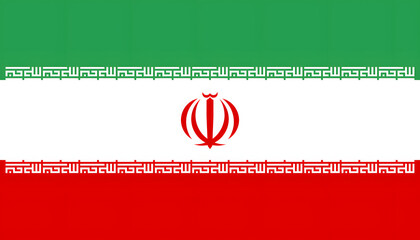 Iran Flag: A vibrant depiction of the Iranian flag, showcasing its iconic tri-color design with the central emblem. It Represents unity, heritage, and national pride.