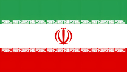 Symbol of Iranian Identity: The Iranian flag, a vibrant emblem of national identity, featuring the colors of green, white, and red, emblazoned with the national emblem.
