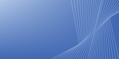 Abstract Blue Geometric Background with Dynamic Flowing Lines