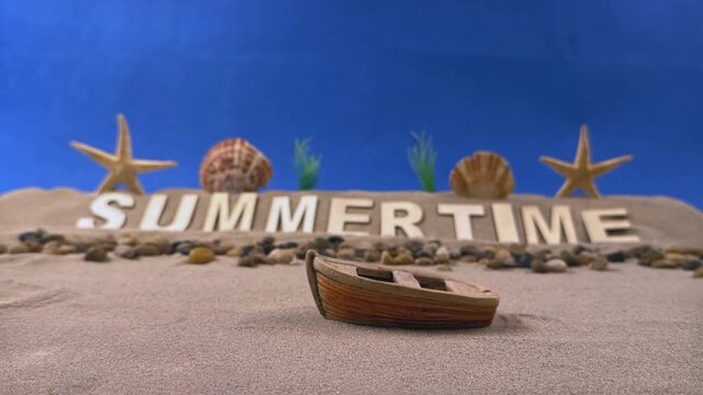 Summer Vibes in Sand Cute Stop Motion Beach Adventure
