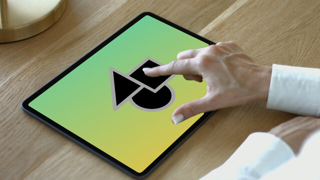 Tablet 18 Zoom In &ndash; High Detail Touchscreen Device Presentation, Modern Screen Animation, Website and App UI UX Interface Showcase Template