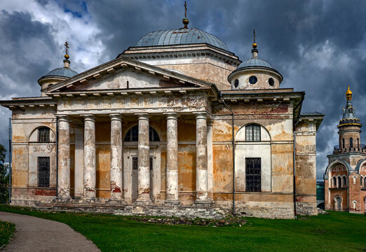 Sts. Boris and Gleb cathedral, years of construction 1785 - 1798. Sts. Boris and Gleb monastery, city Torzhok, Russia