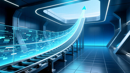 Exponential Growth Path innovation pipeline of Ascending Channel with Upward Progression for Revenue Growth on Enterprise Finance and Business Strategy