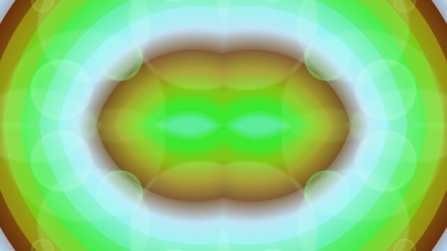 A mesmerizing abstract digital artwork featuring a swirling green and yellow pattern with a central focal point, resembling a futuristic motion graphic design.