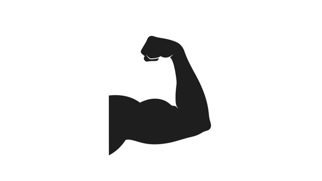 Strong Biceps Muscle Silhouette
