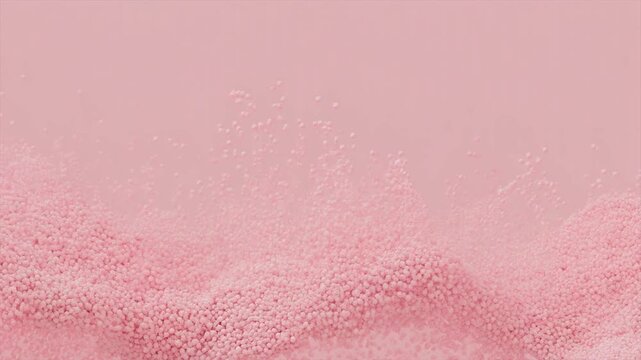 Futuristic looping pastel pink particles gently rising fading scattered airy spacing dreamy seamless surreal ambience cascading softly abstract cinematic loop version two