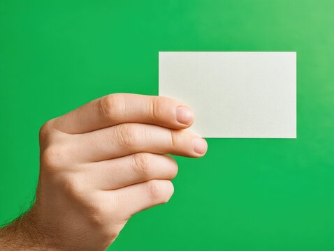 shareholder voting card isolated isolated on a green background