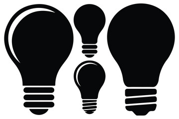 Black light bulb on white background light bulbs bulb shapes