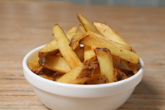 Frites servies dans un restaurant populaire